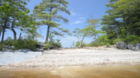 Lake in Forest Stock Footage 24618483