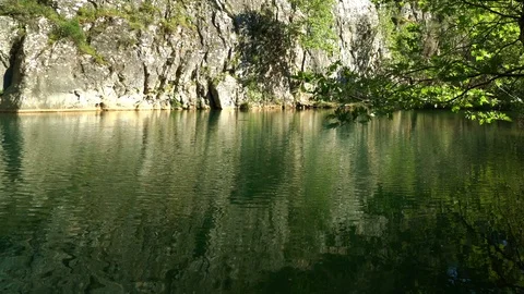 Lake in the forest Stock Footage 112143393