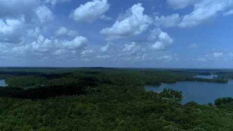 Lake Forest Overflight 库存影片 96273561