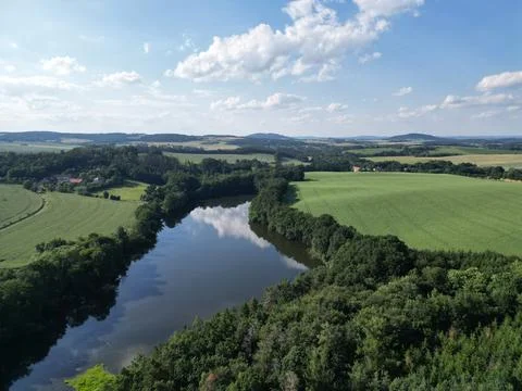 A lake in the forest Foto stock