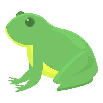 Lake frog icon cartoon vector. Animal jump Stock Illustration