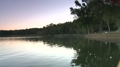 Lake front evening 2 Stock Footage 920567