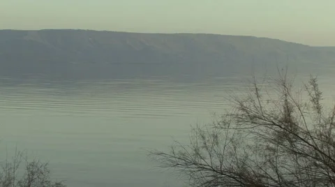 Lake Galilee. The view from the monastery. Stock Footage 51331620