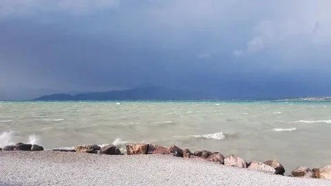 Lake Garda Storm1 Stock Footage 147675995