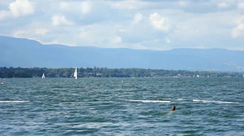 Lake Geneva 2 Stock Footage 34750778