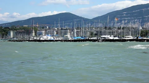Lake Geneva 3 Stock Footage 34693263
