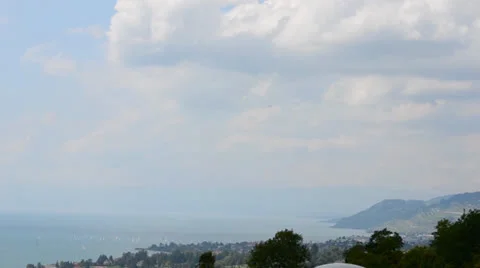 Lake geneva time lapse Stock Footage 24186242