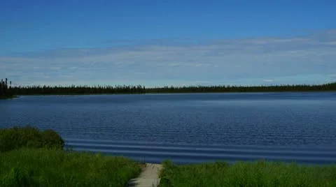 Lake Gentle Waves Stock Footage 12036583