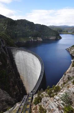 Lake gordon Foto stock