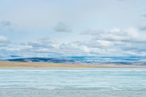 Lake with great mountains Stock Photos