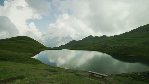Lake at Grindelwald First Stock Footage 218993994
