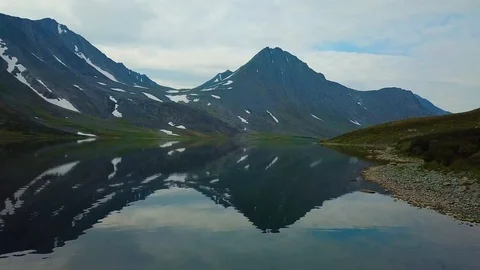 Lake Hadata in autumn Stock Footage 95644981