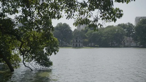 Lake in Hanoi Stock Footage 124833841
