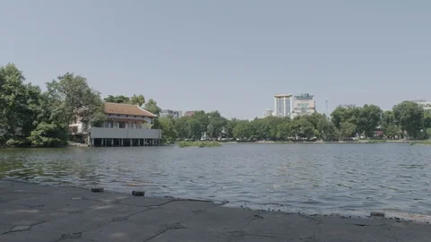 Lake in Hanoi Video stock 124833852