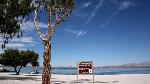 Lake Havasu Beach Stock Footage 87773085