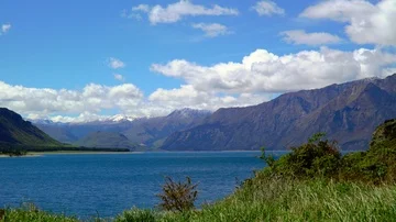 Lake Hawea Vídeo Stock 85492595