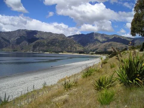 Lake Hawea Fotos Stock