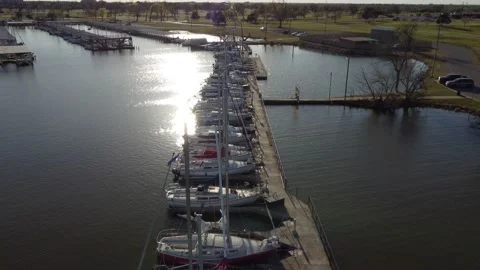 Lake Hefner Marina 2 Video stock 180180083