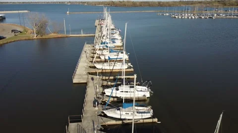 Lake Hefner Marina Video stock 180179838
