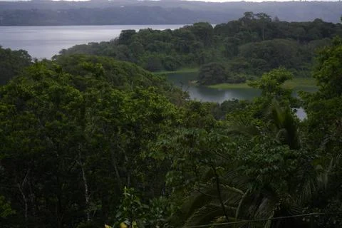 Lake with hidden lagoon Stock Photos