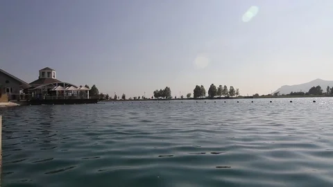 Lake hotel Stock Footage 77047312