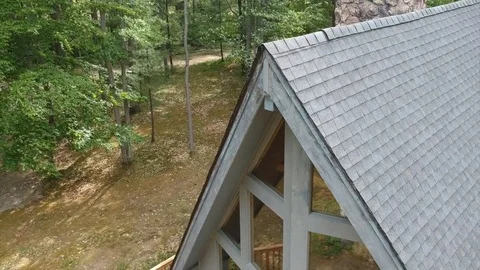 Lake house deck Stock Footage 101442508