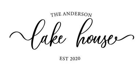 Lake House Logo Design Vector. Stock Illustration