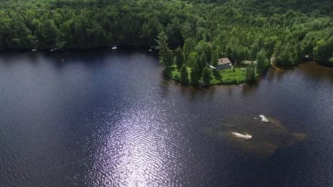 Lake House on Peninsula 動画素材 77723165