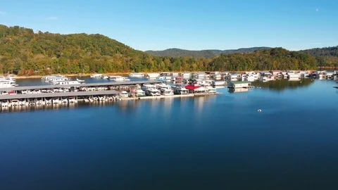 Lake House View Stock Footage 96794364
