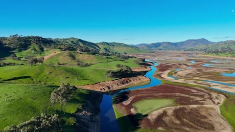 Lake Hume Low Level Aerial Stock Footage 337774853
