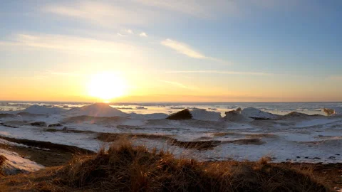 Lake Huron Sunset Stock Footage 294953964