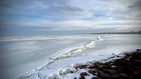 Lake ice Stock Footage 264438461