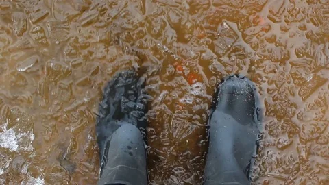 The lake ice melts Stock Footage 71172017