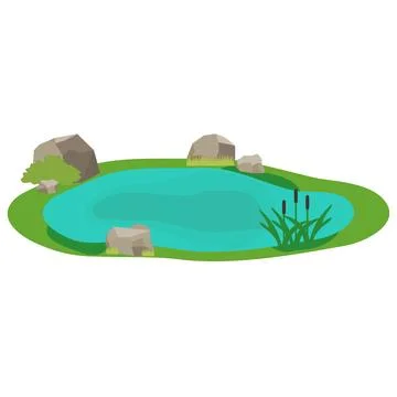 Lake icon Stock Illustration