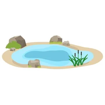 Lake icon Stock Illustration