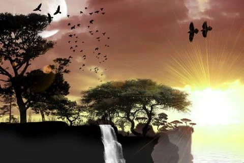 Lake Stock Illustration