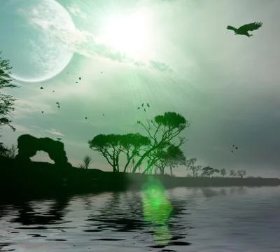 Lake Stock Illustration