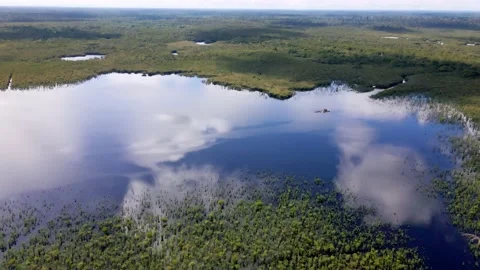 Lake in Indonesia Stock Footage 203768960