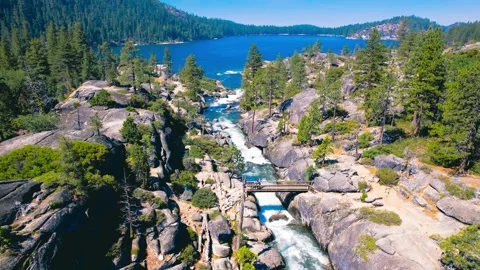 Lake Inlet River Stock Footage 246710130