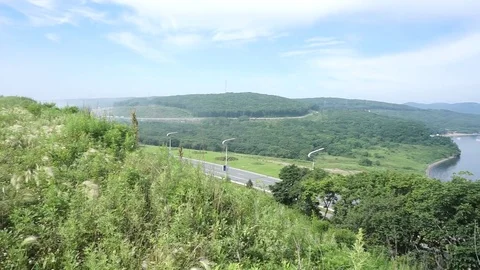 Lake on the island Vídeo Stock 78225976