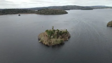 Lake island Stock Footage 236395072