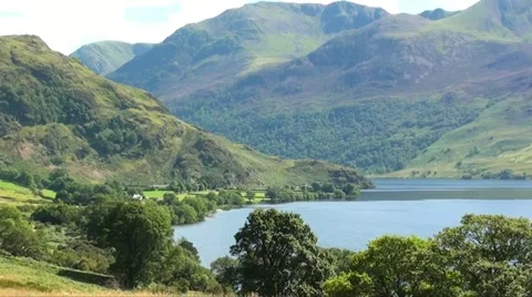 Lake in lake district Stock Footage 11880993