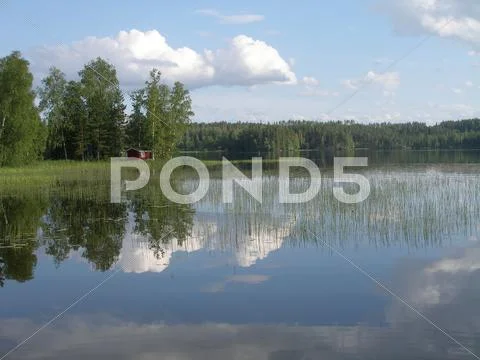 Lake landscape Stock Photos