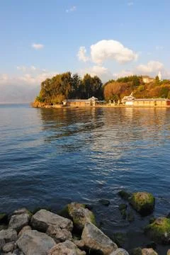 Lake landscape Stock Photos