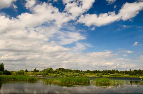 Lake landscape Stock Photos