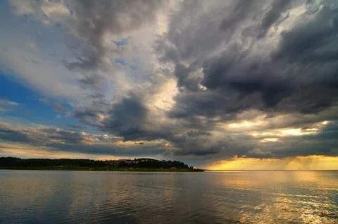 Lake landscape Foto stock
