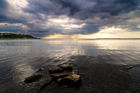 Lake landscape Stock Photos