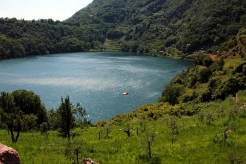 A lake landscape Stock Photos
