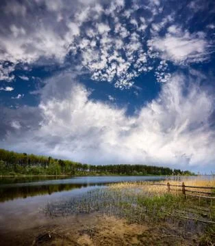 Lake landscape. Foto stock