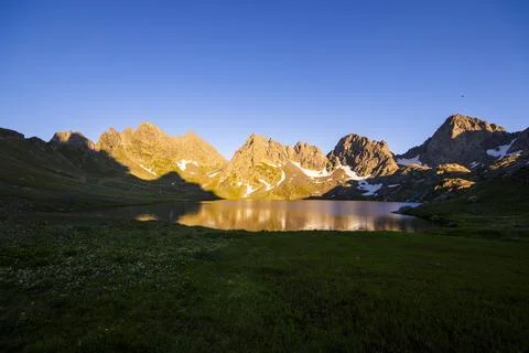Lake landscape Stock Photos